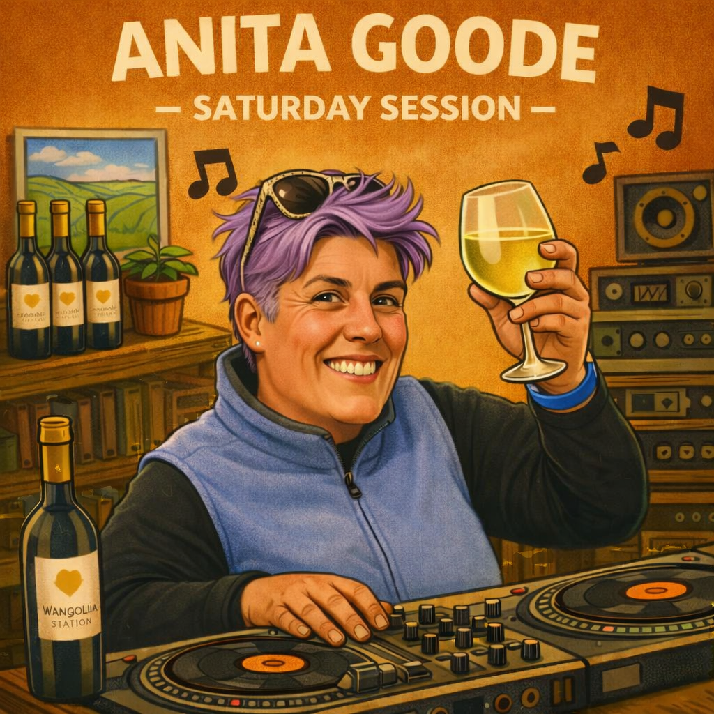 Saturday Wine & Vinyl with Anita Goode of Wangolina: 16th May 2PM