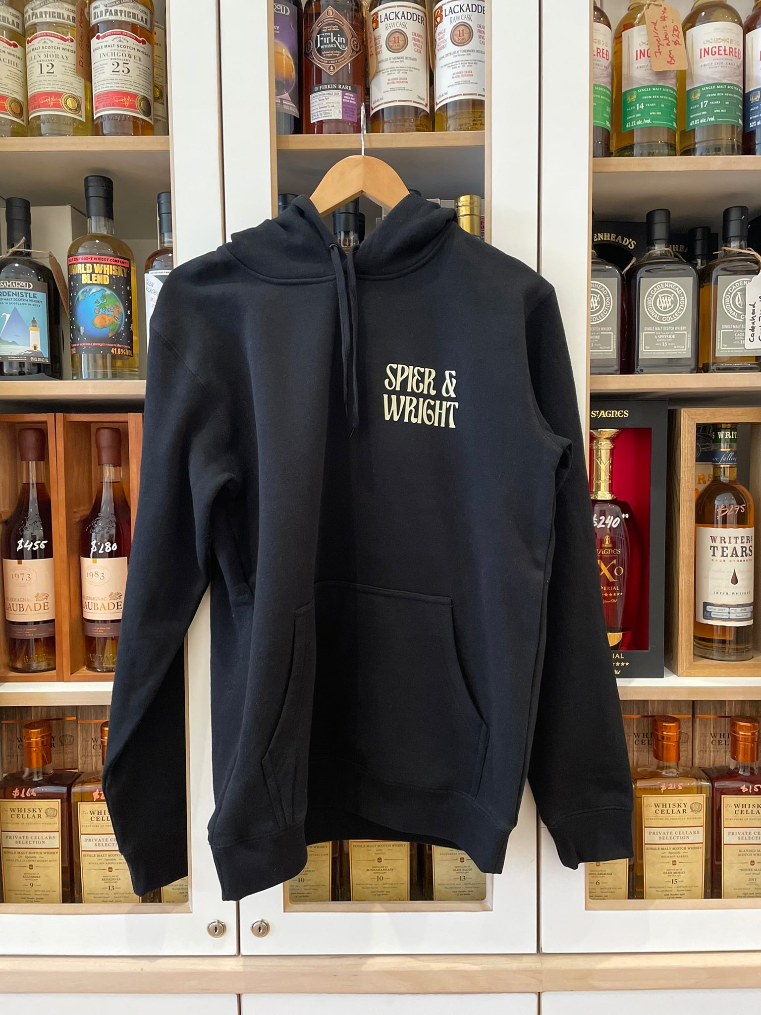 Spier and Wright Black Hoody Front